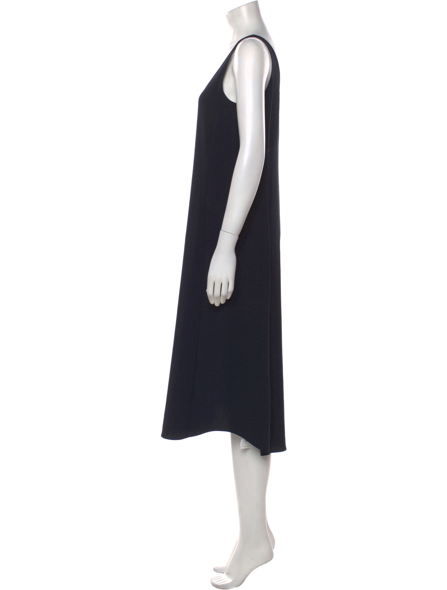 Theory Scoop Neck Midi Length Dress