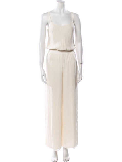 Theory Silk Scoop Neck Jumpsuit