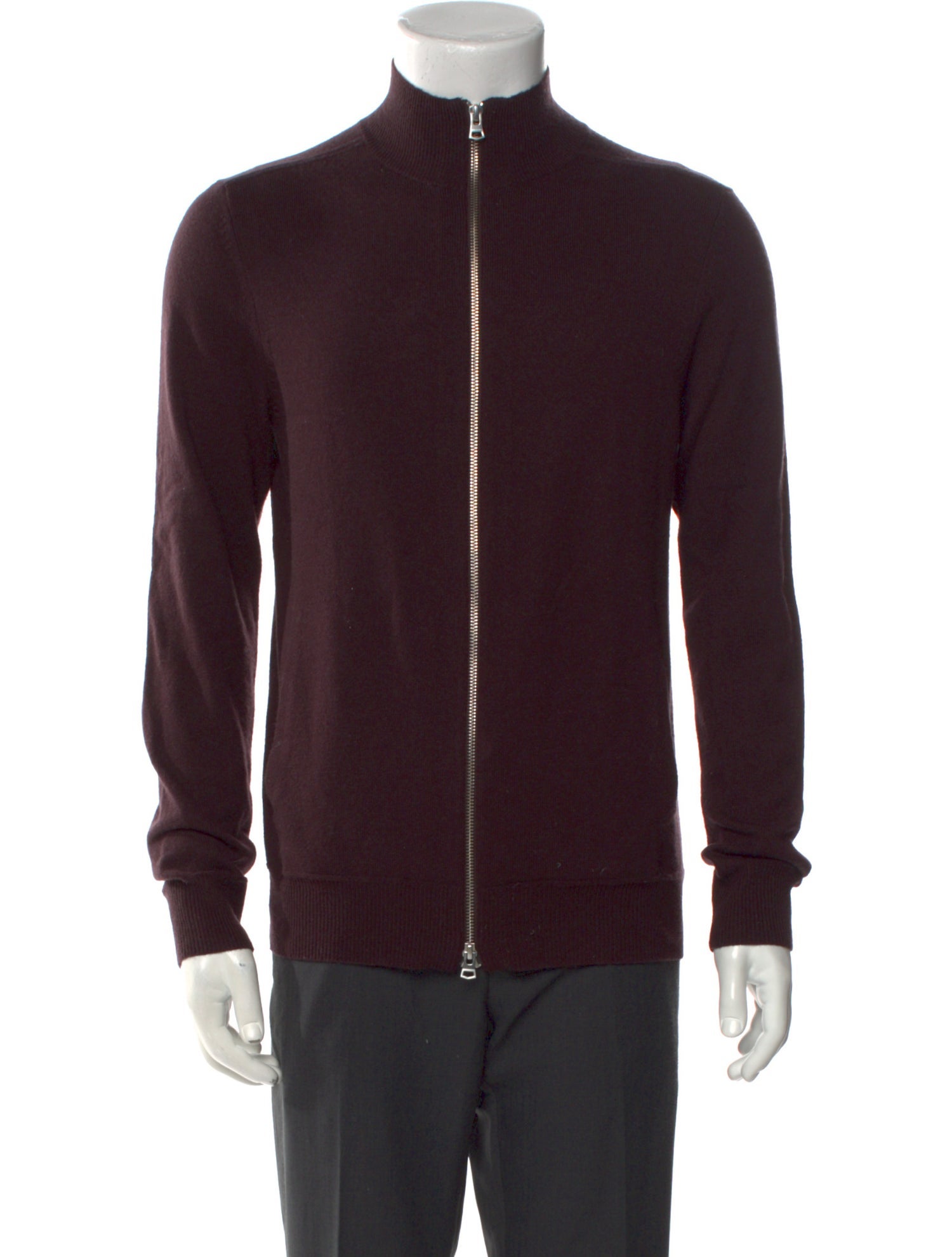 Theory Cashmere Mock Neck Cardigan