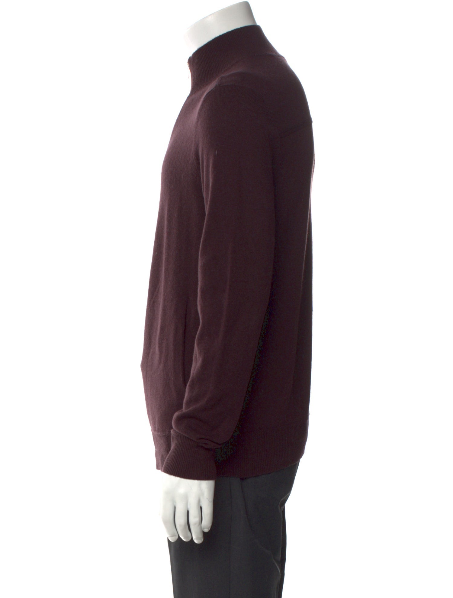 Theory Cashmere Mock Neck Cardigan