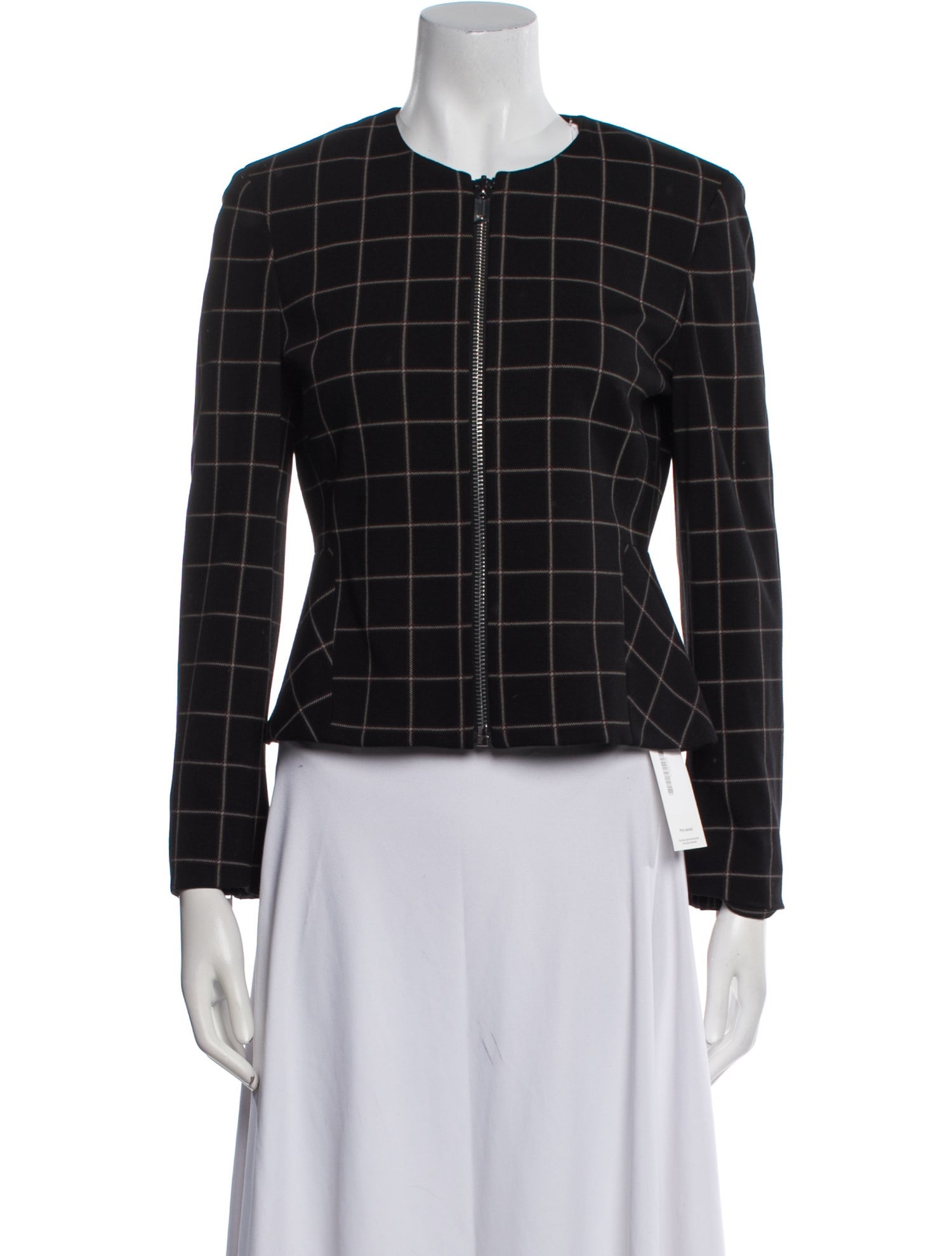 Theory Plaid Print Jacket