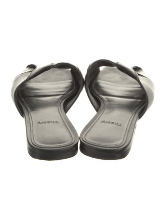 Theory Leather Slides