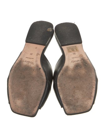 Theory Leather Slides