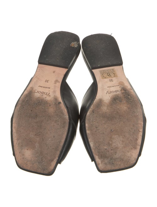 Theory Leather Slides