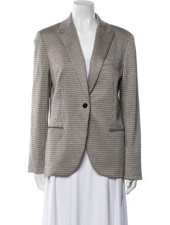 Theory Houndstooth Print Blazer