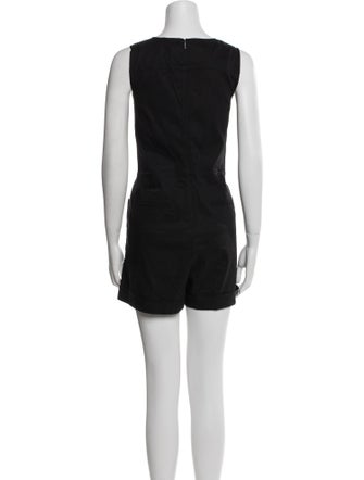 Theory Linen Scoop Neck Romper