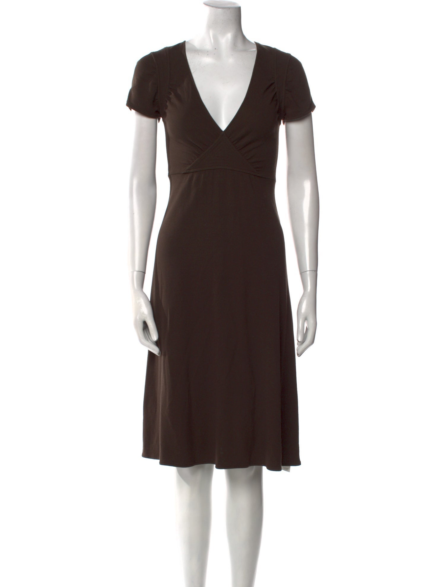 Theory V-Neck Midi Length Dress