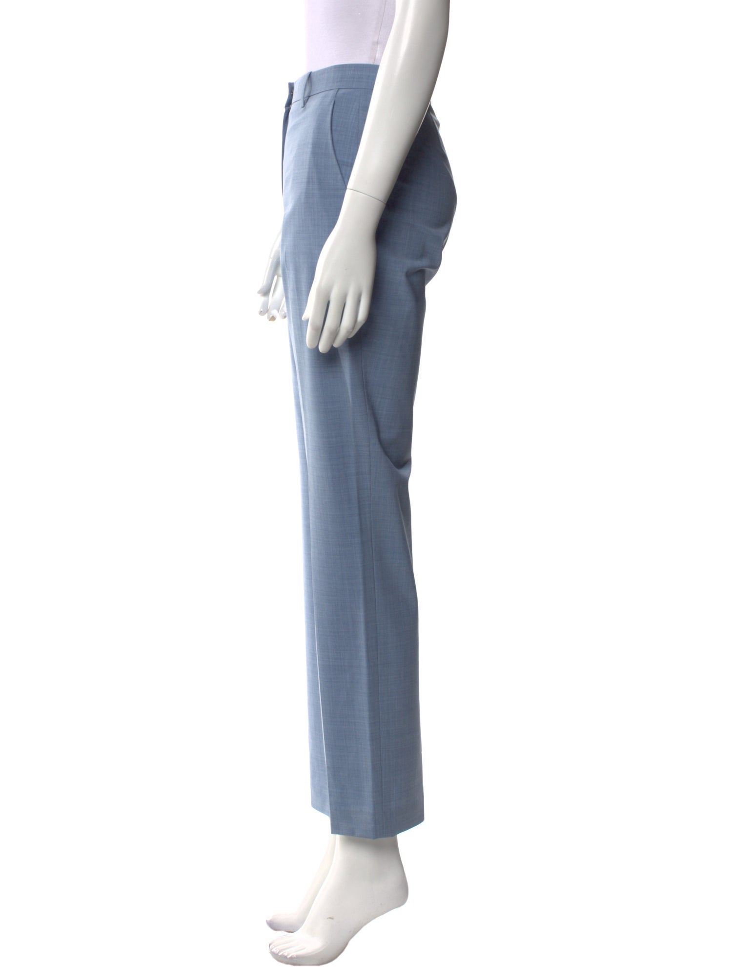 Theory Virgin Wool Straight Leg Pants