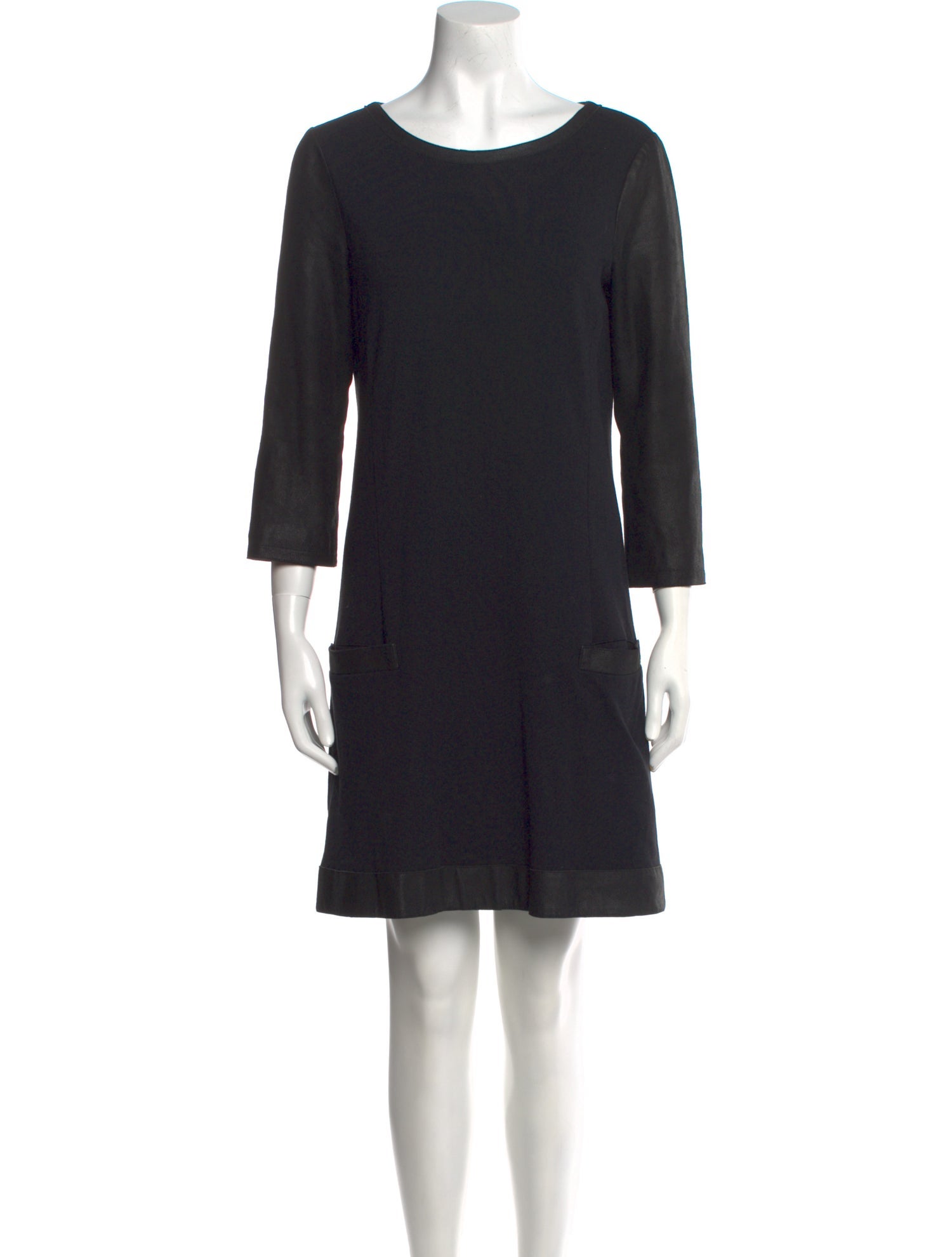 Theory Bateau Neckline Mini Dress