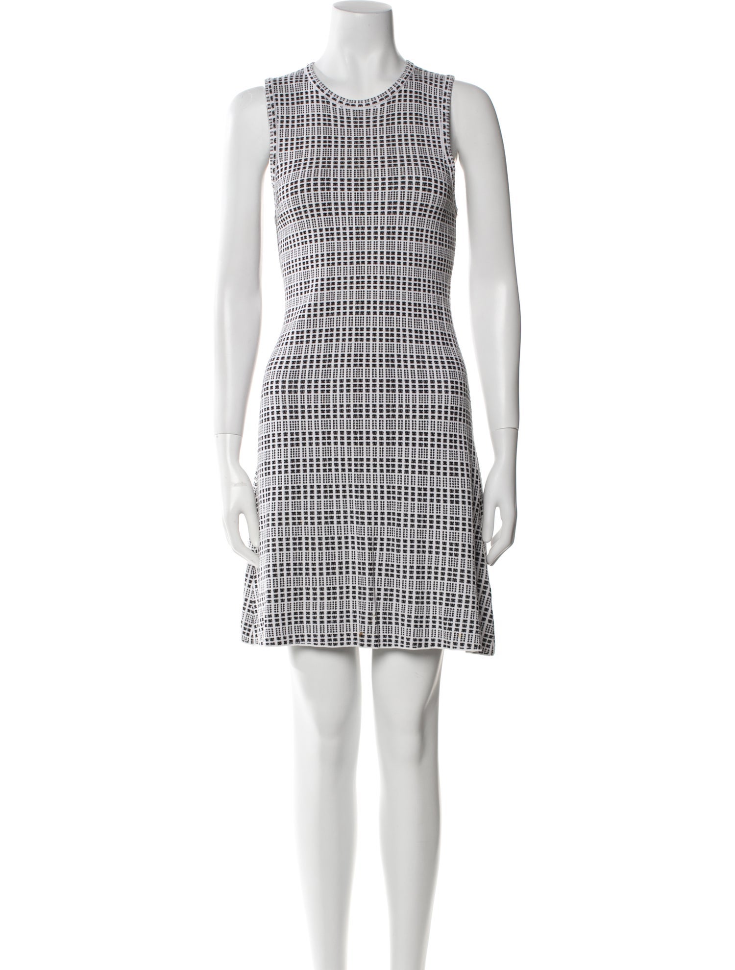 Theory Plaid Print Mini Dress