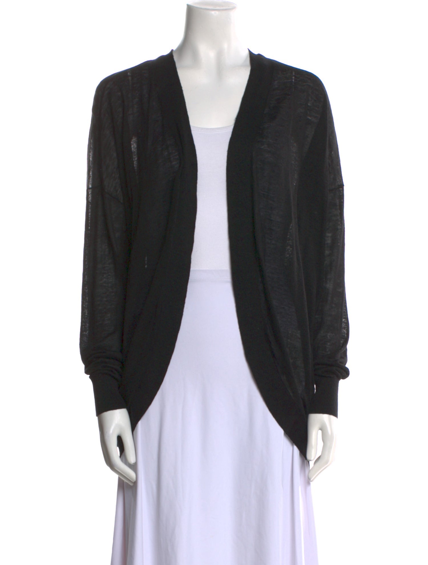 Theory Linen Open Front Sweater