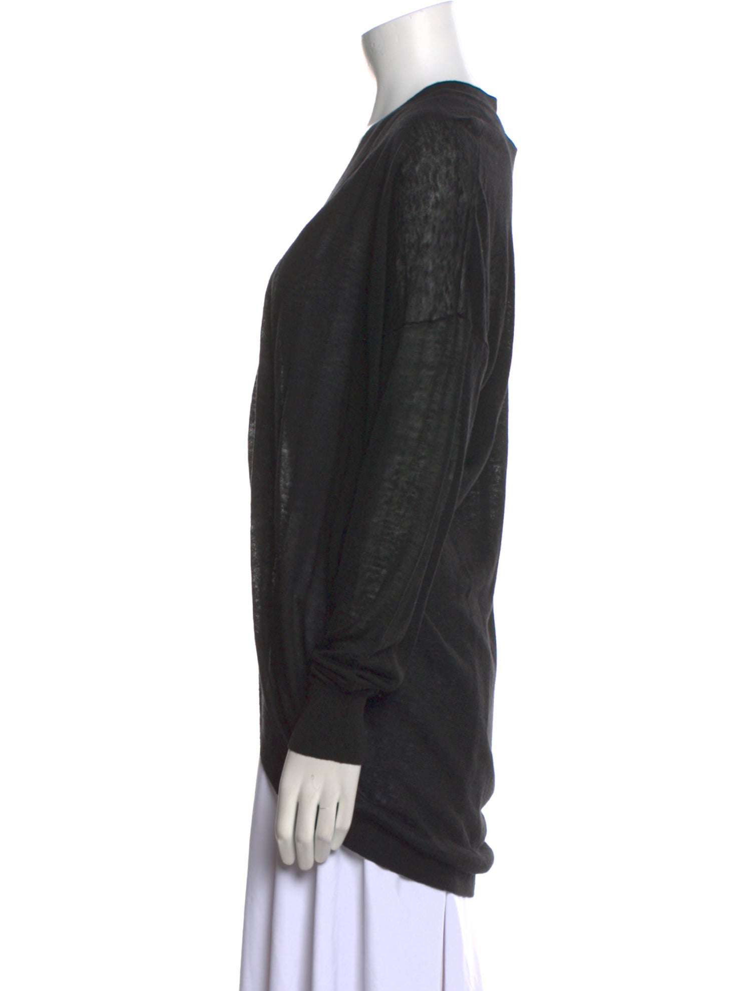 Theory Linen Open Front Sweater