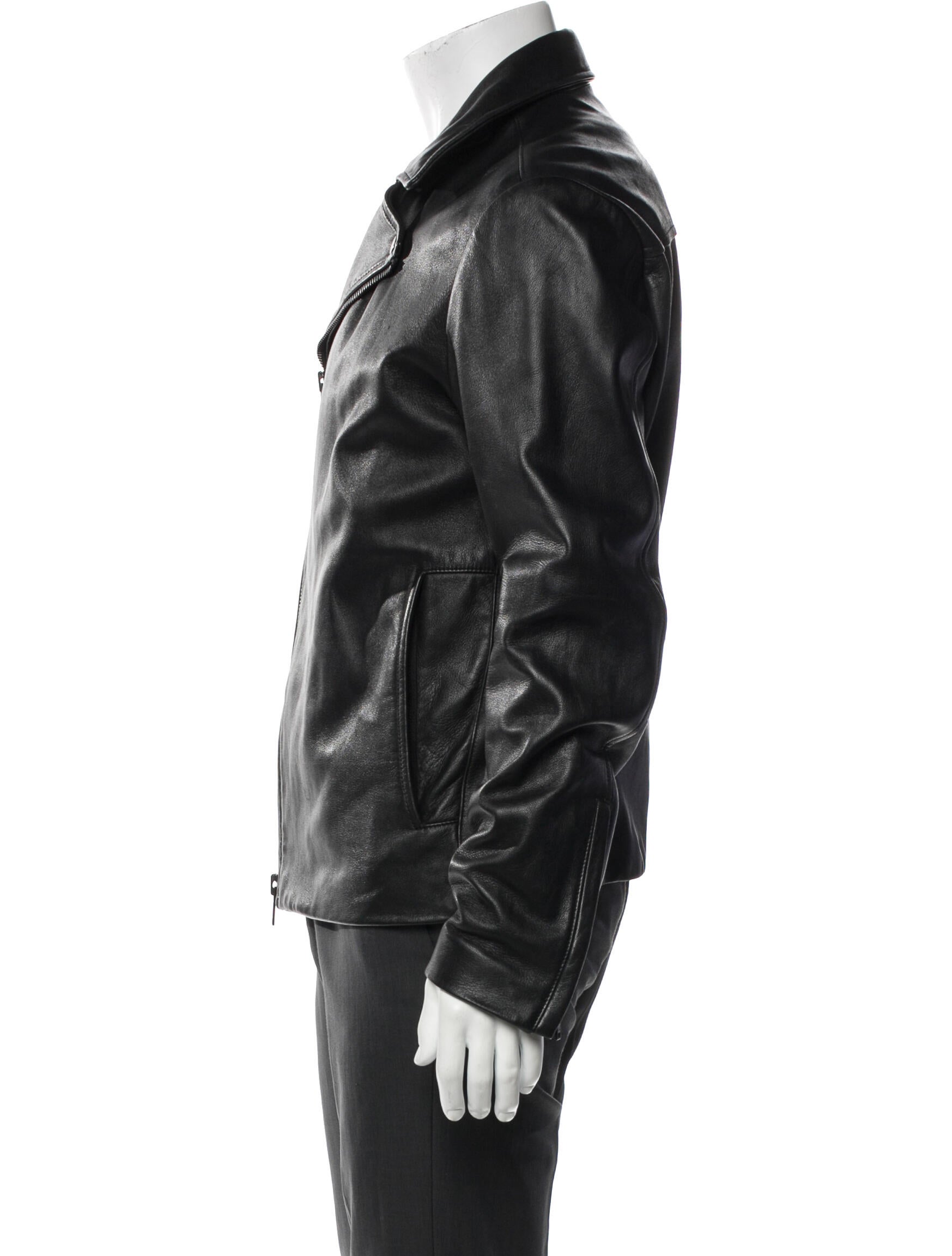 Theory Lamb Leather Moto Jacket