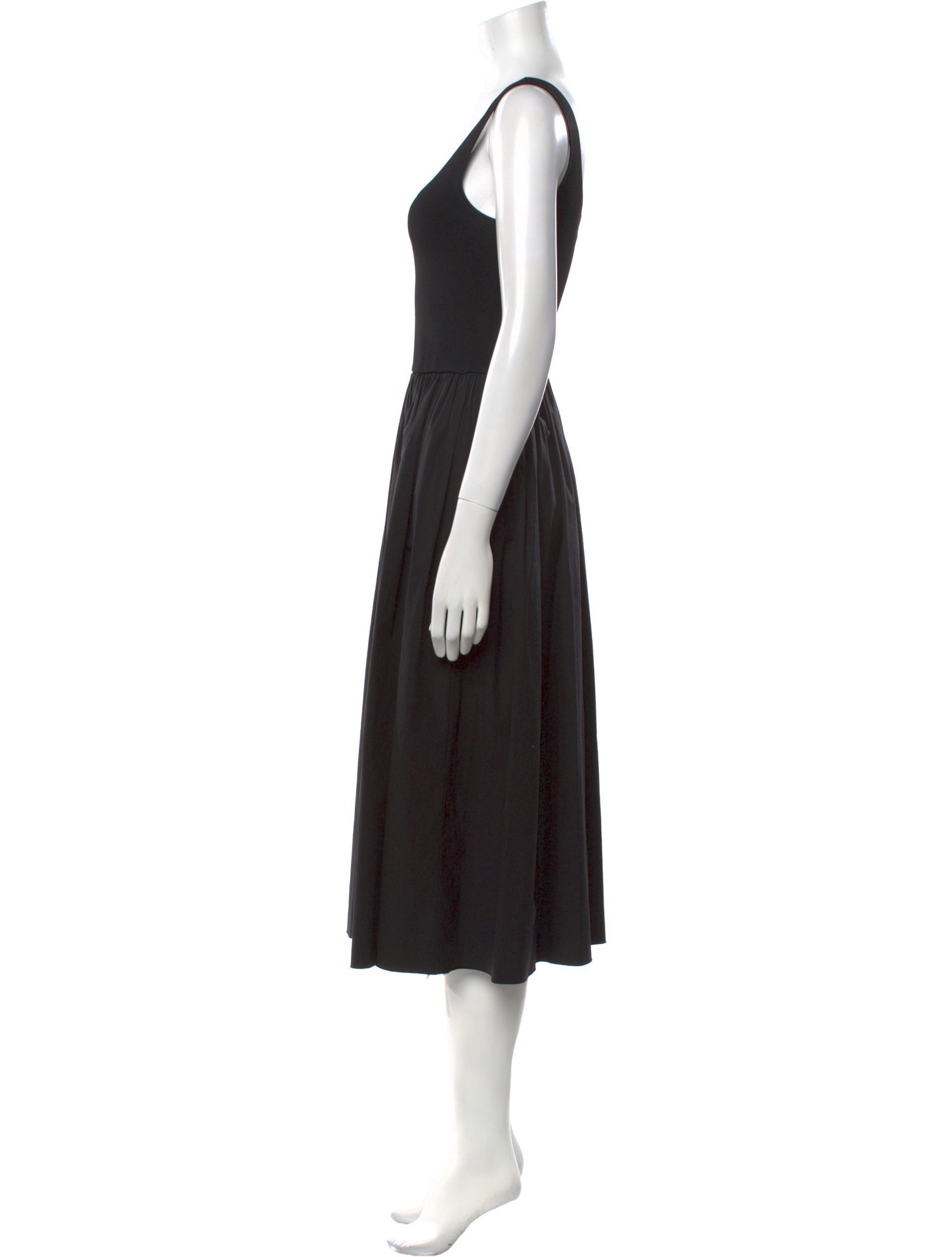 Theory Square Neckline Midi Length Dress