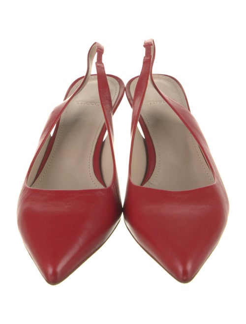 Theory Leather Slingback Flats