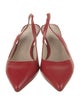 Theory Leather Slingback Flats
