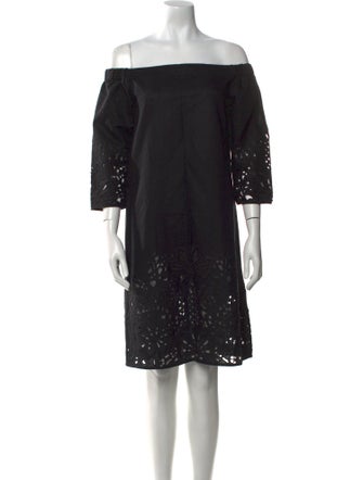 Theory Off-The-Shoulder Mini Dress