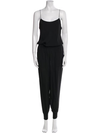 Theory Silk Scoop Neck Jumpsuit