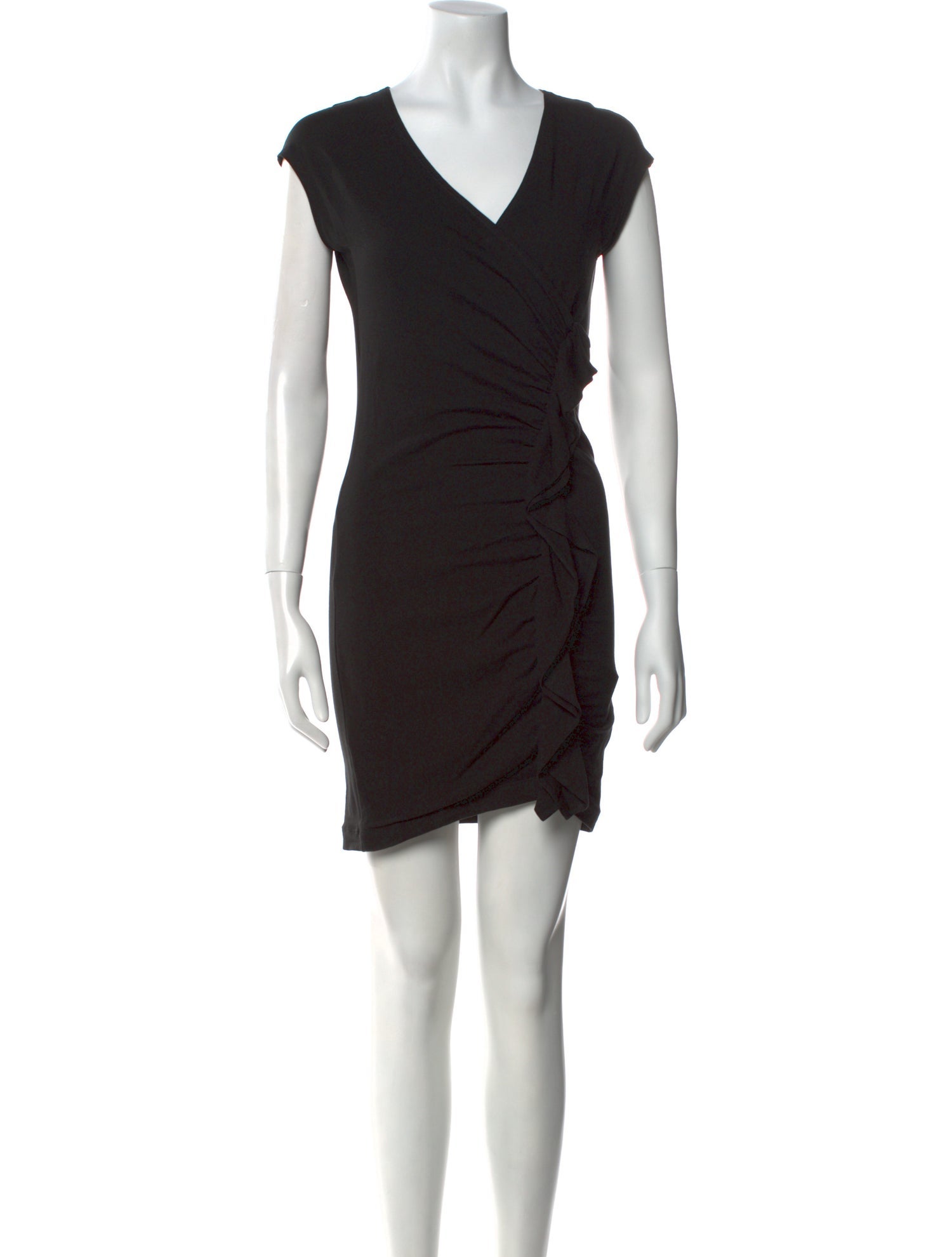 Theory V-Neck Mini Dress