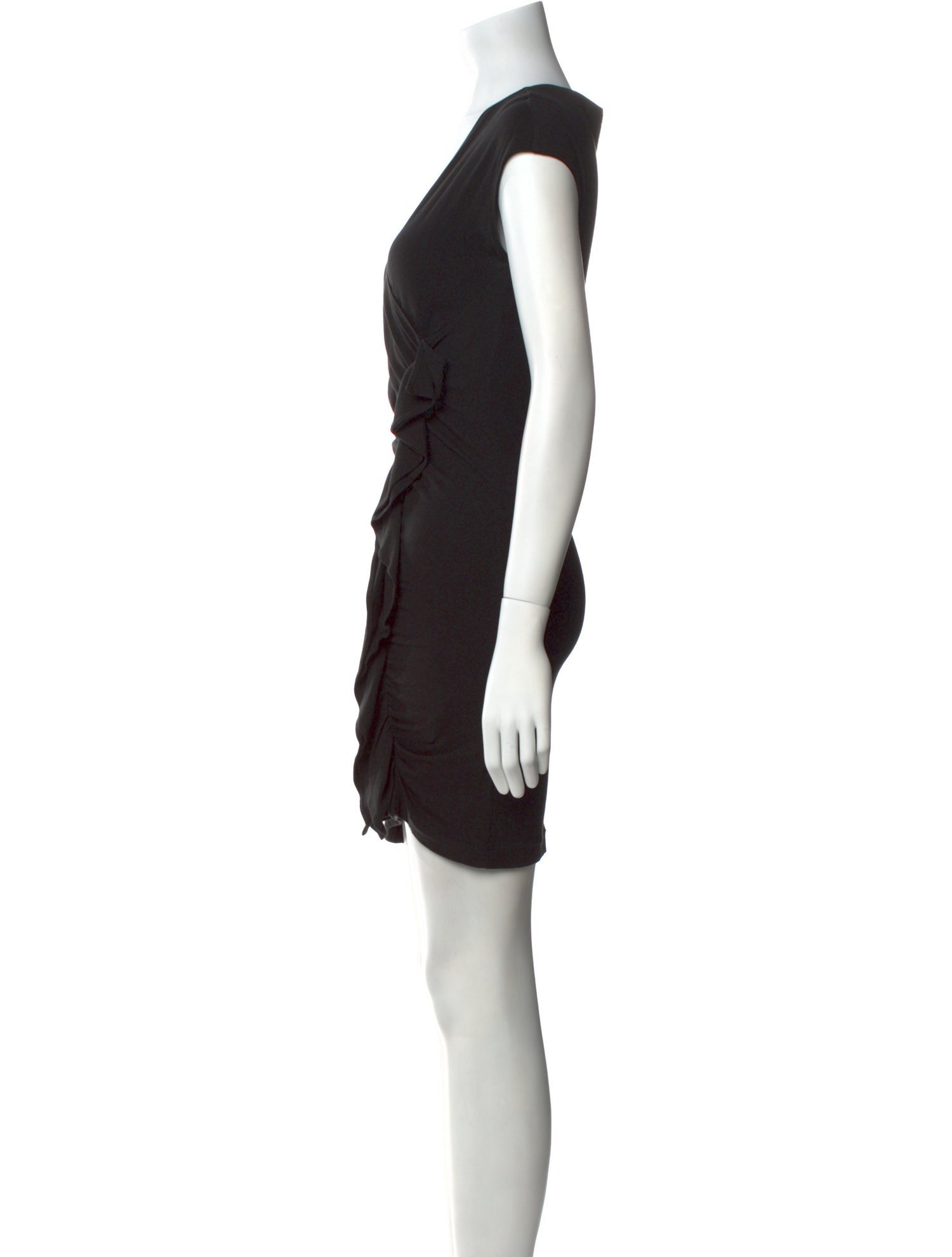 Theory V-Neck Mini Dress