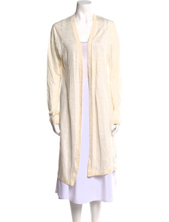 Theory Linen Open Front Sweater