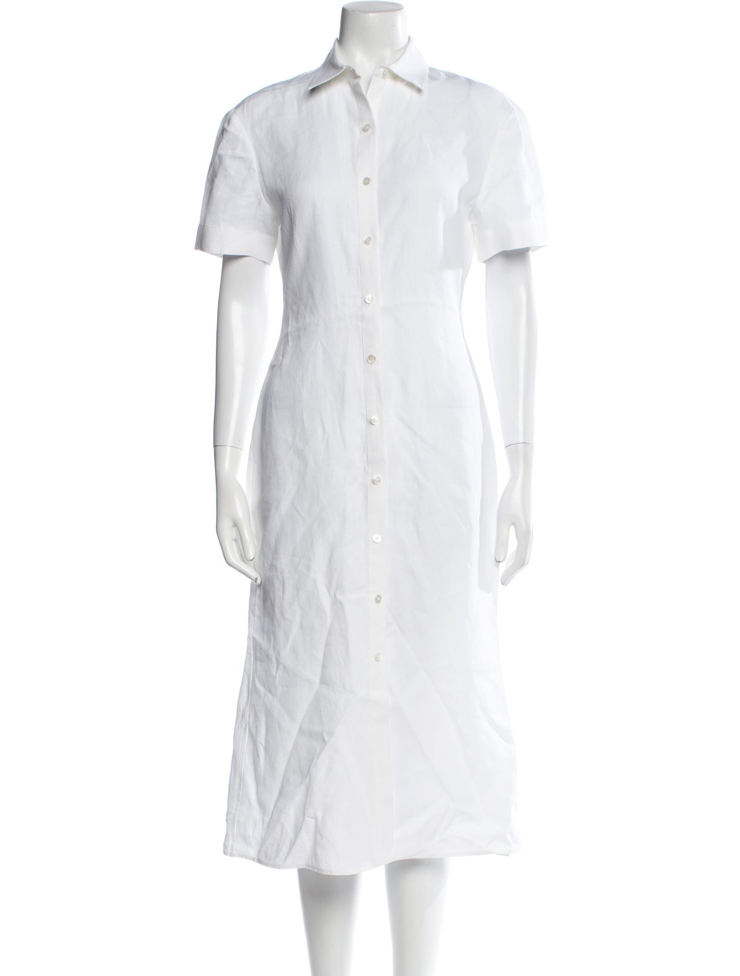 Theory Linen Midi Length Dress