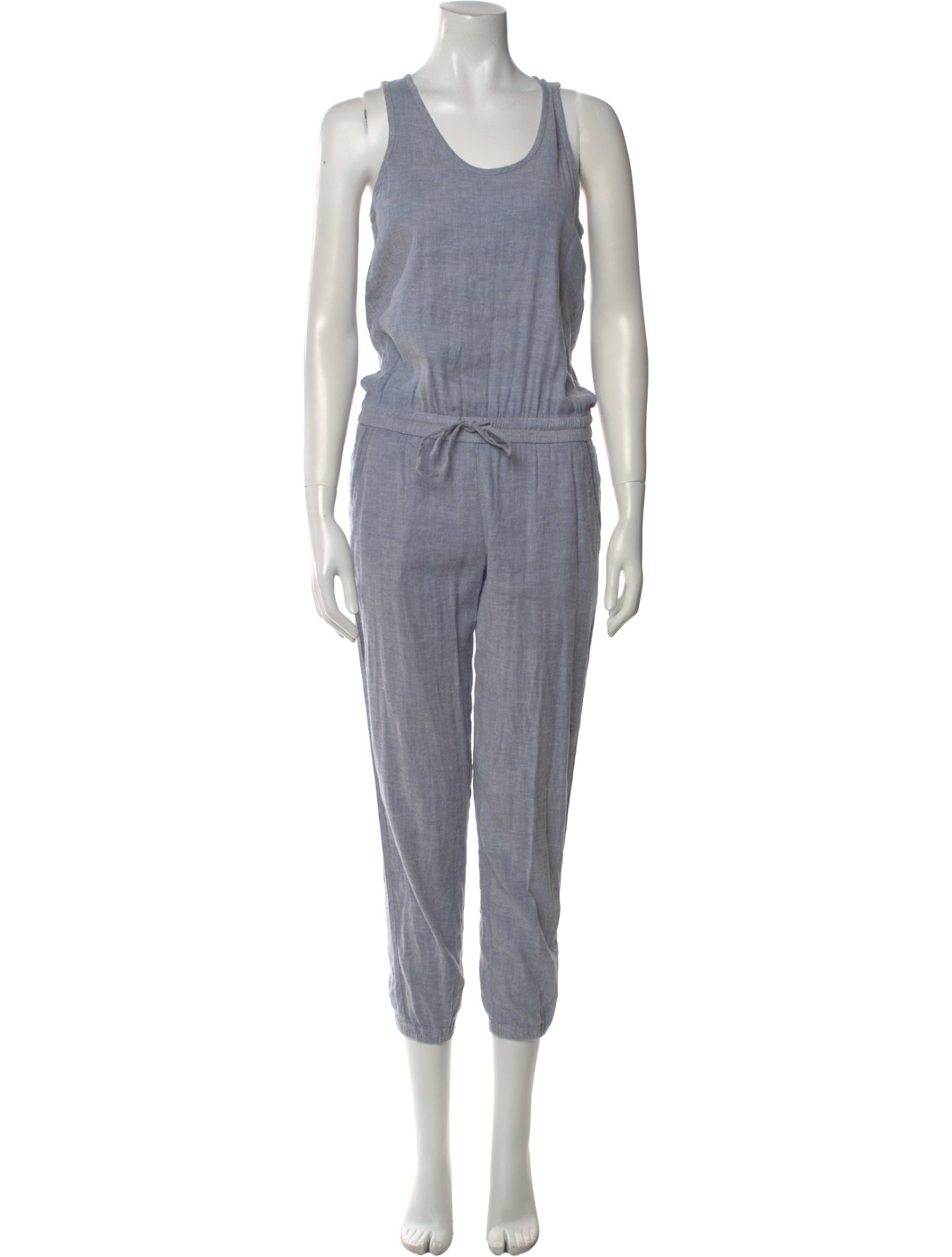 Theory Linen Scoop Neck Jumpsuit