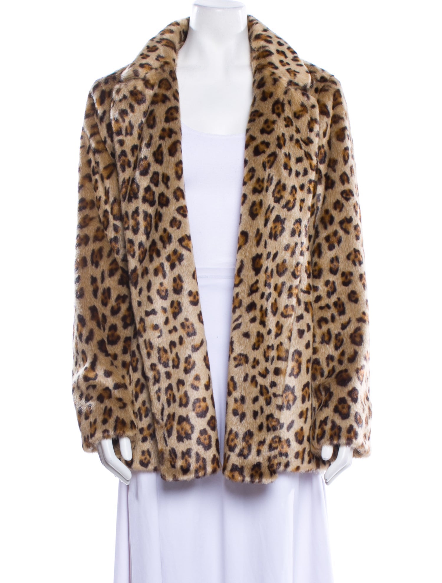Theory Animal Print Faux Fur Jacket