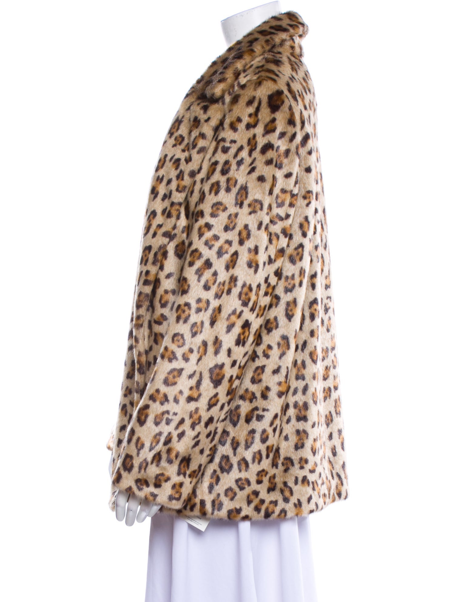 Theory Animal Print Faux Fur Jacket