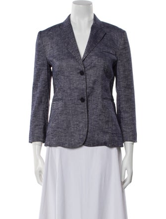 Theory Linen Tweed Pattern Blazer