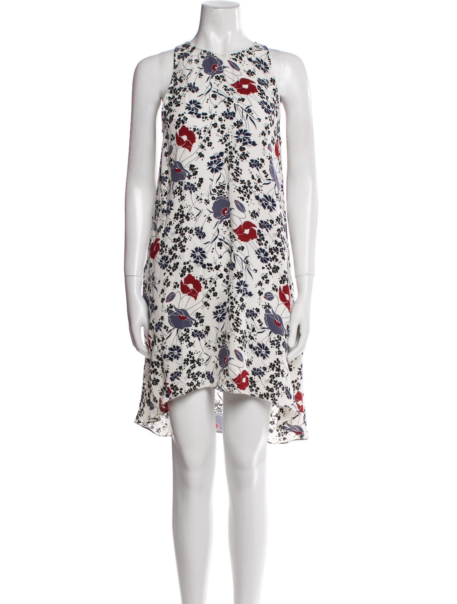 Theory Floral Print Mini Dress