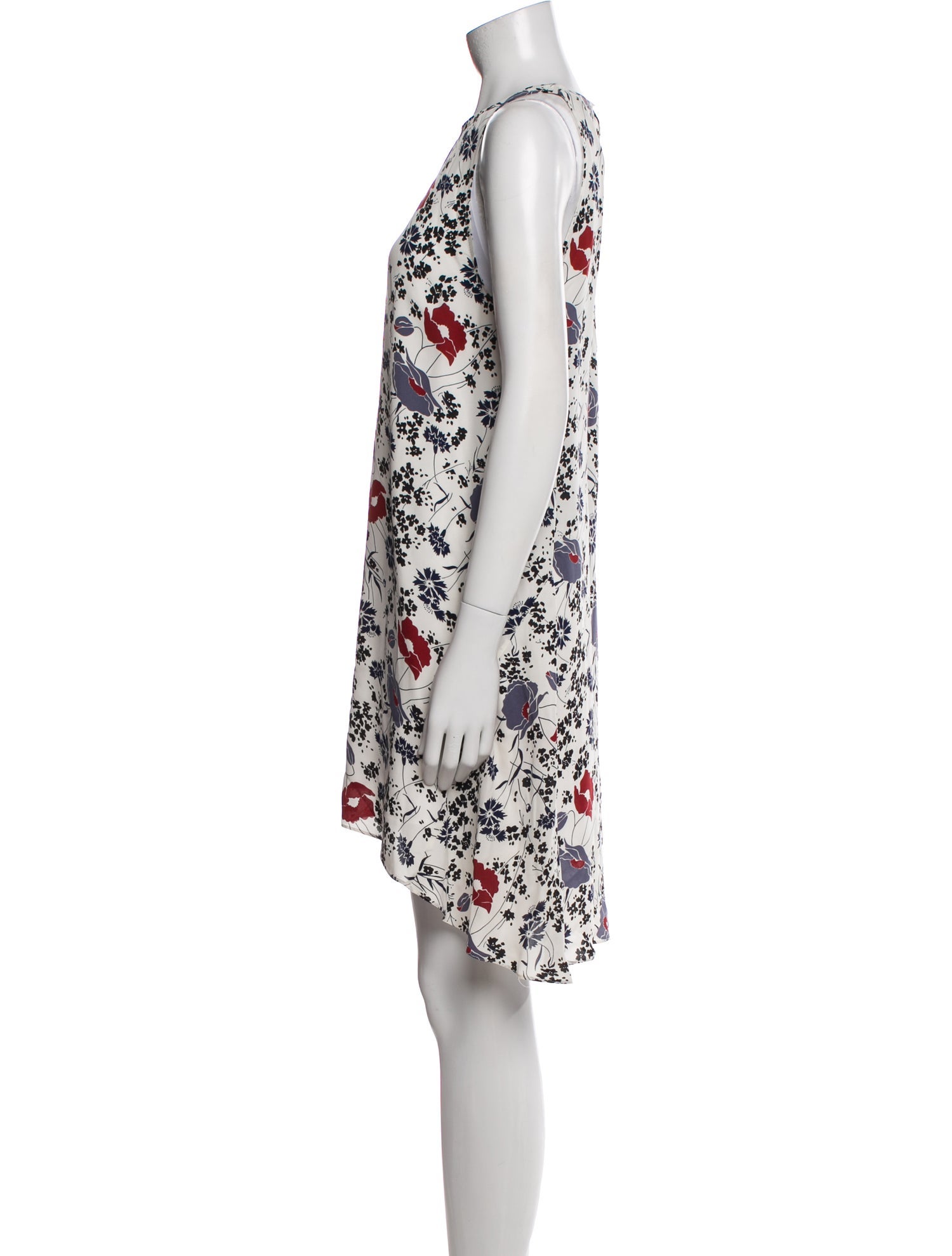 Theory Floral Print Mini Dress