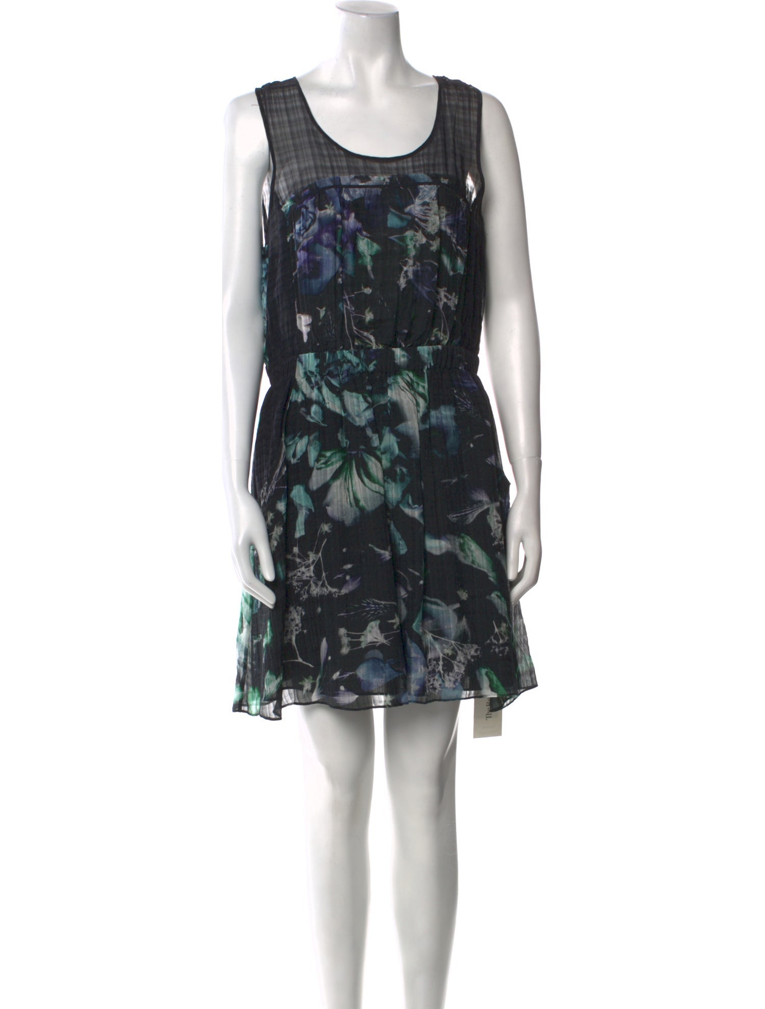 Theory Floral Print Mini Dress