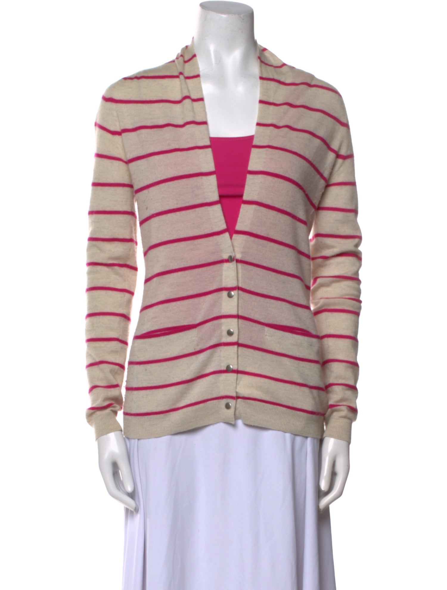Theory Cashmere Striped Sweater