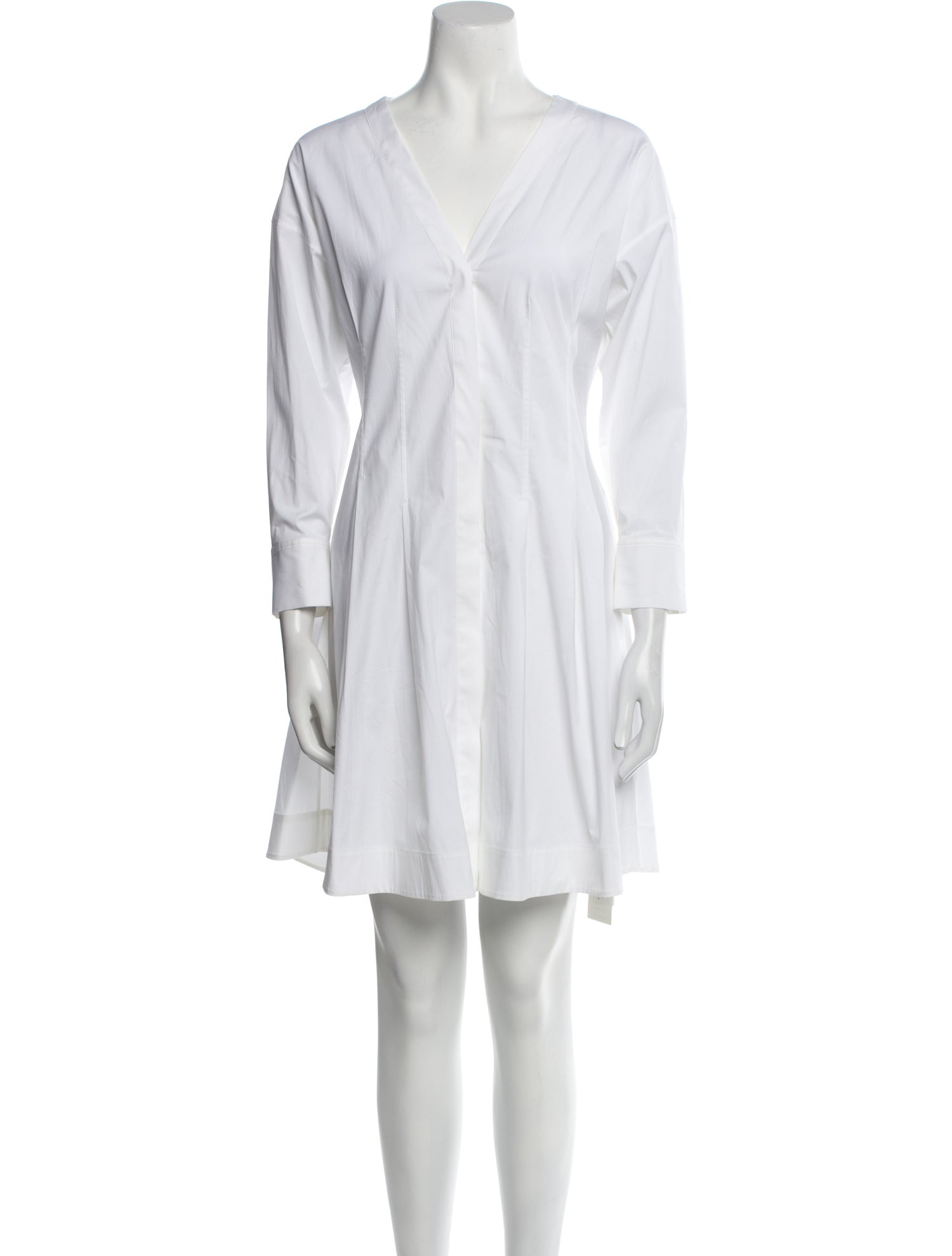 Theory V-Neck Mini Dress