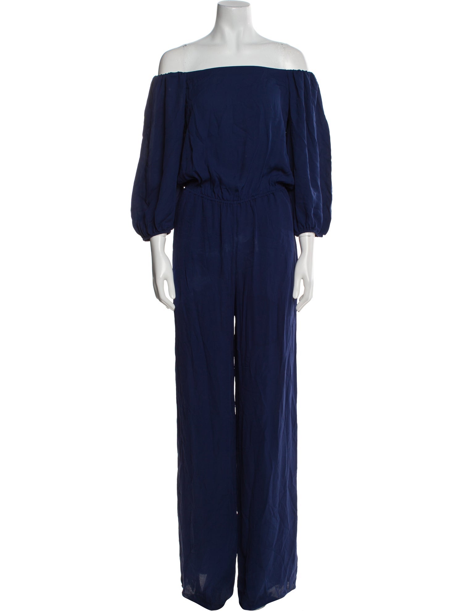 Theory Silk Off-The-Shoulder Jumpsuit