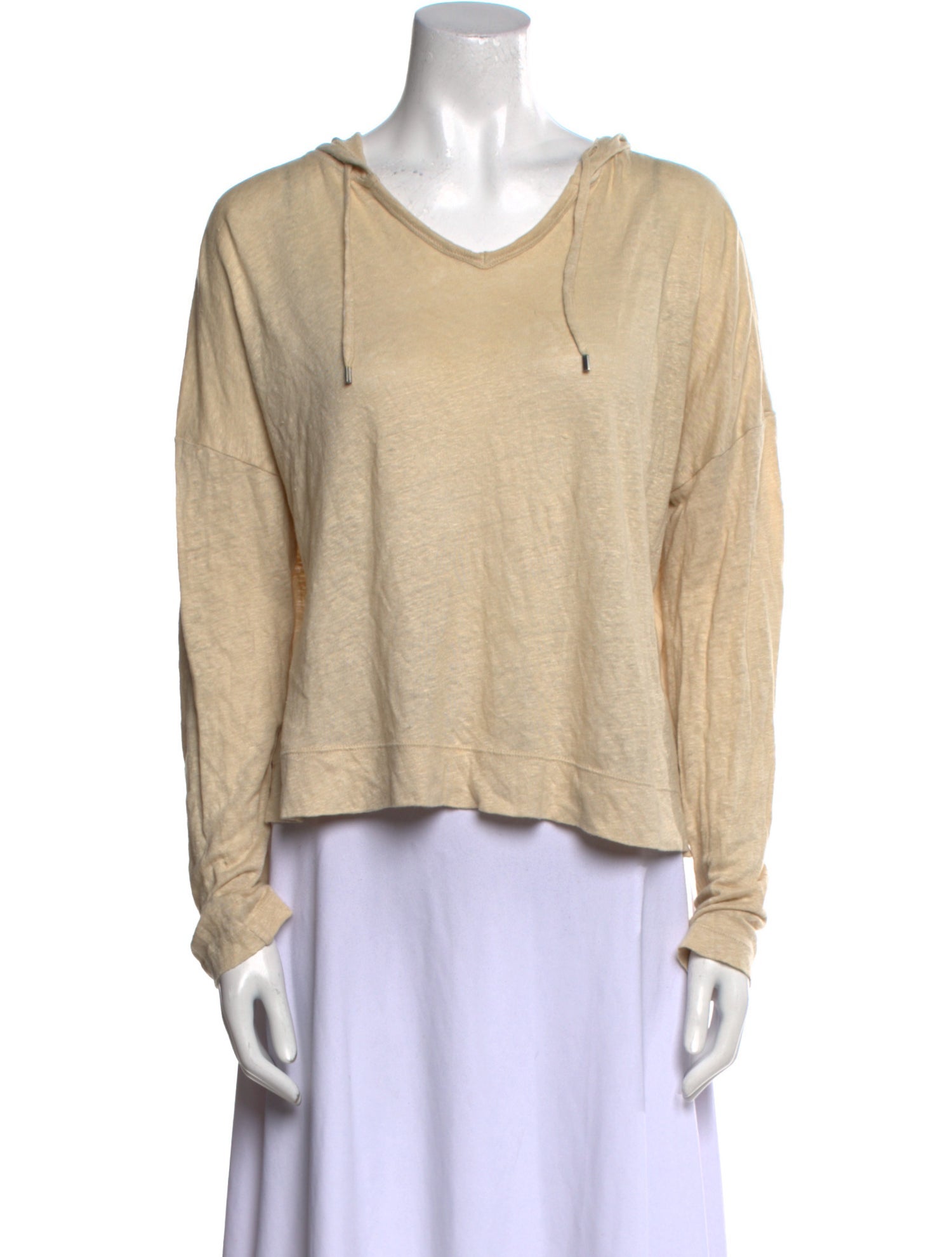 Theory Linen V-Neck Sweater