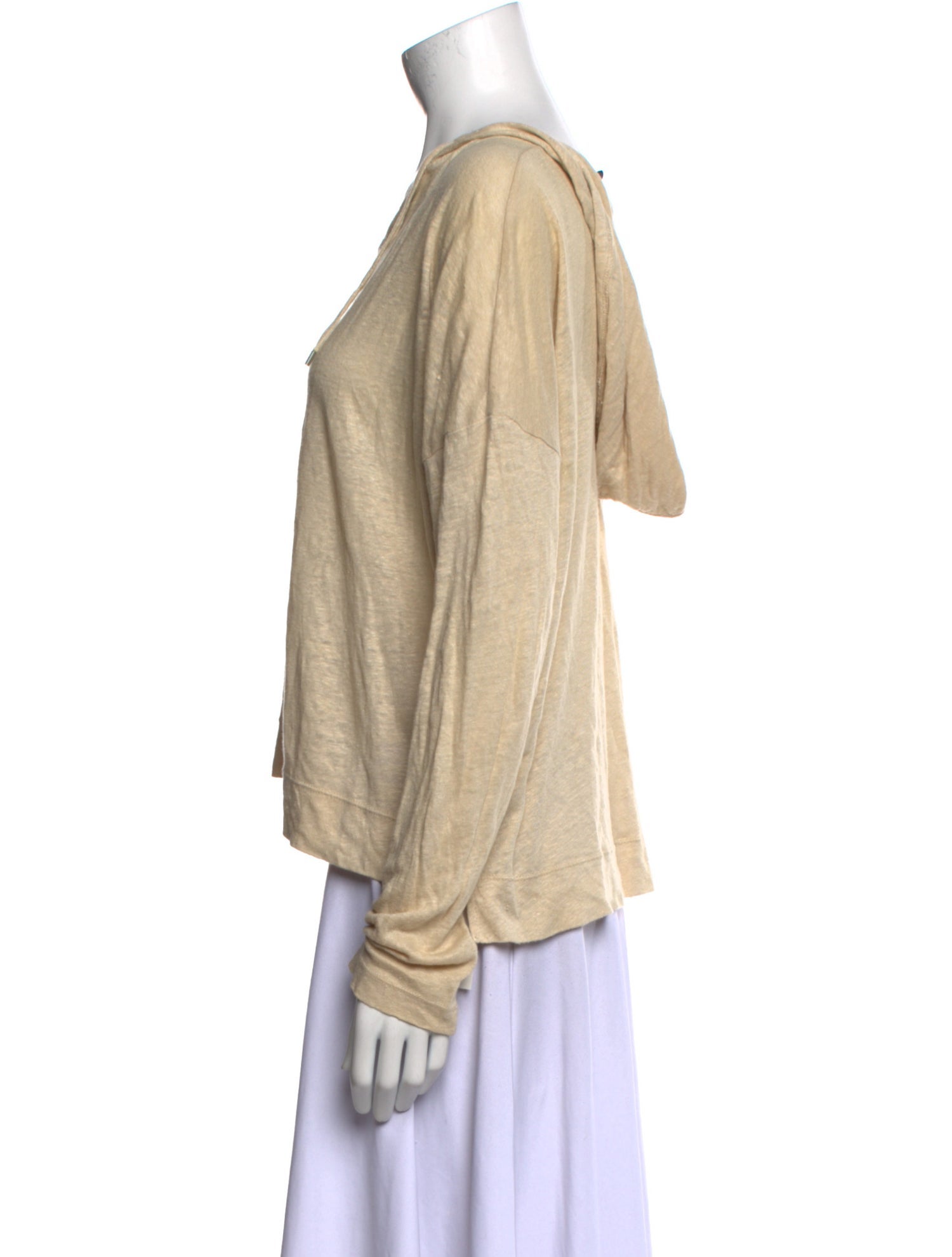 Theory Linen V-Neck Sweater