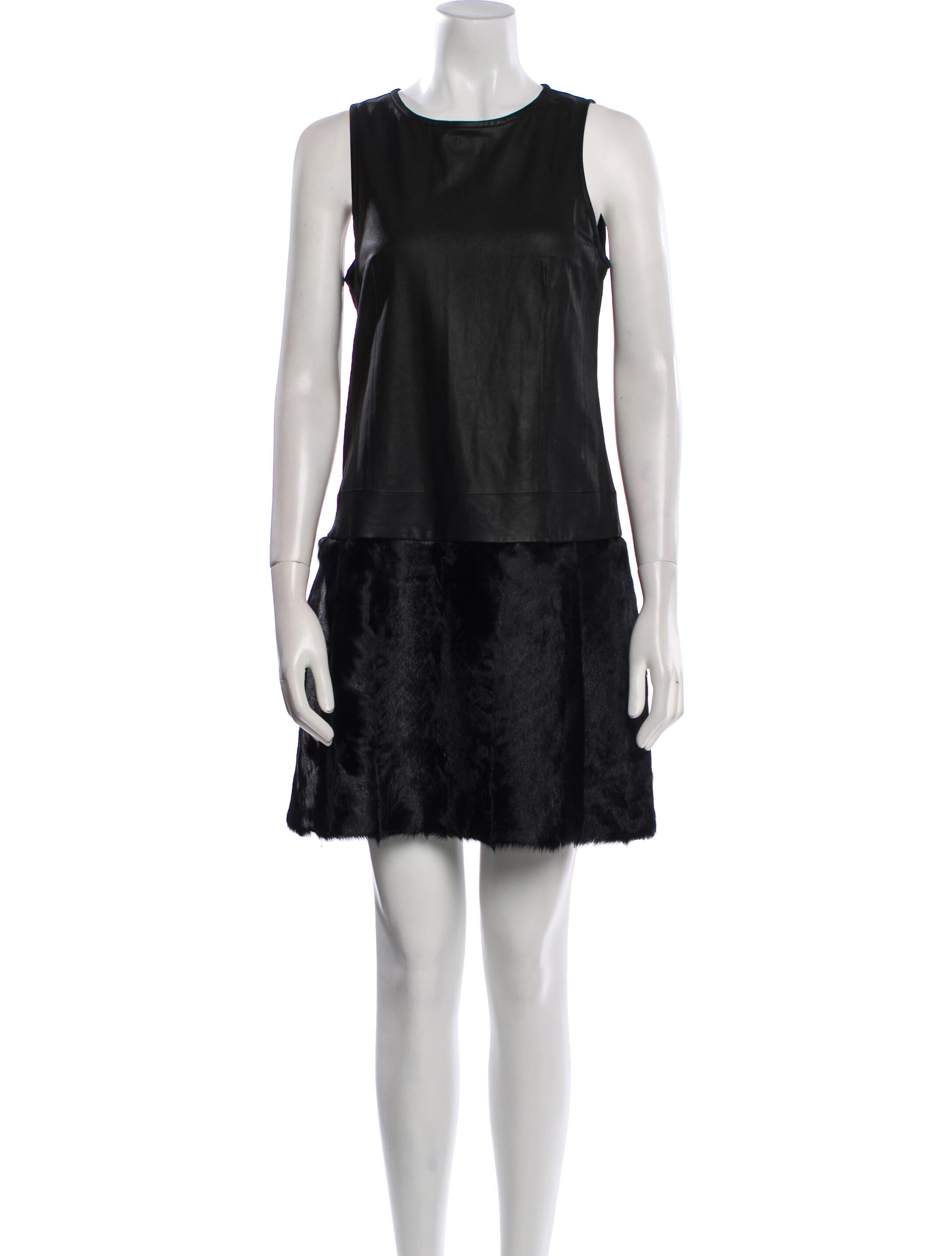 Theory Leather Mini Dress