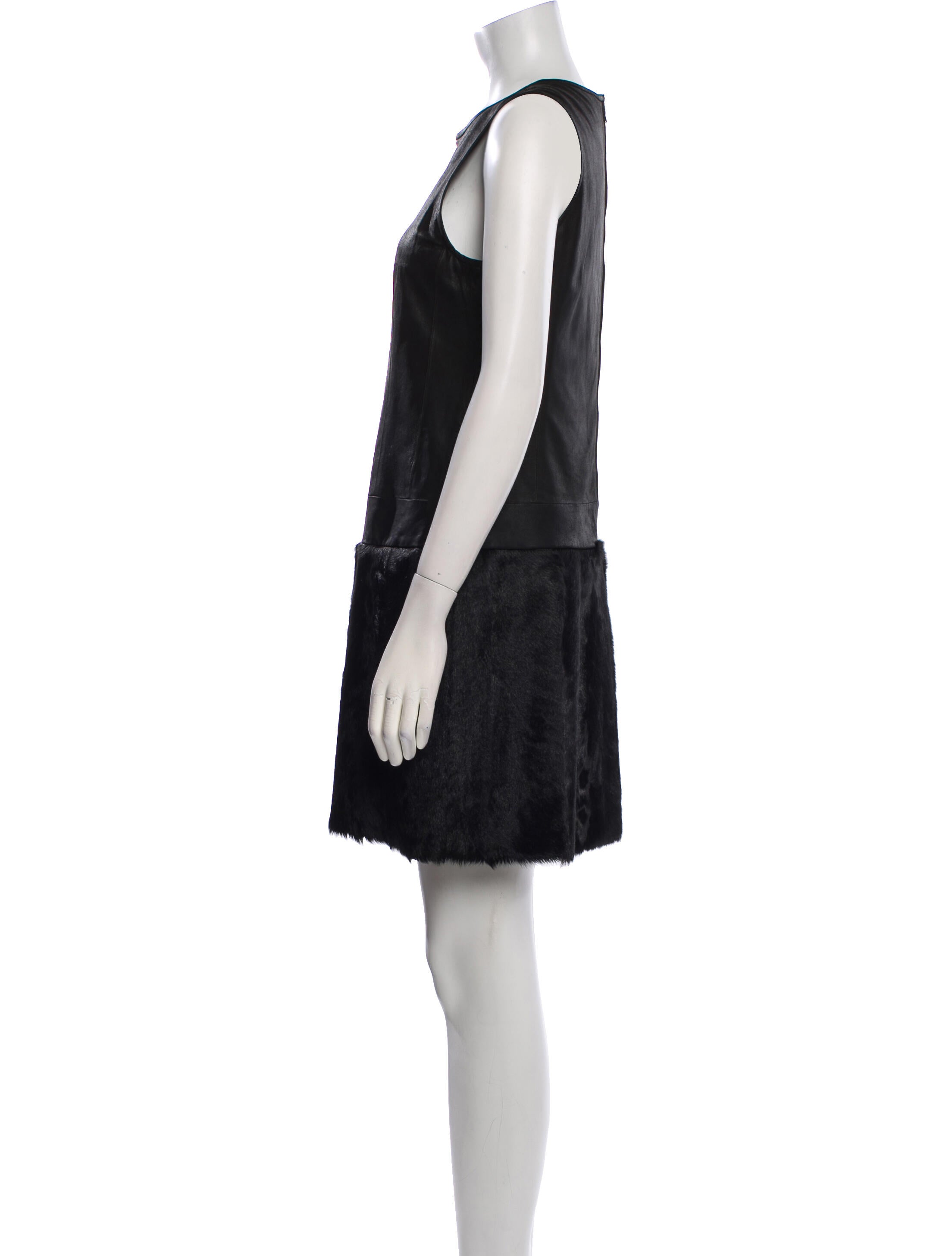 Theory Leather Mini Dress