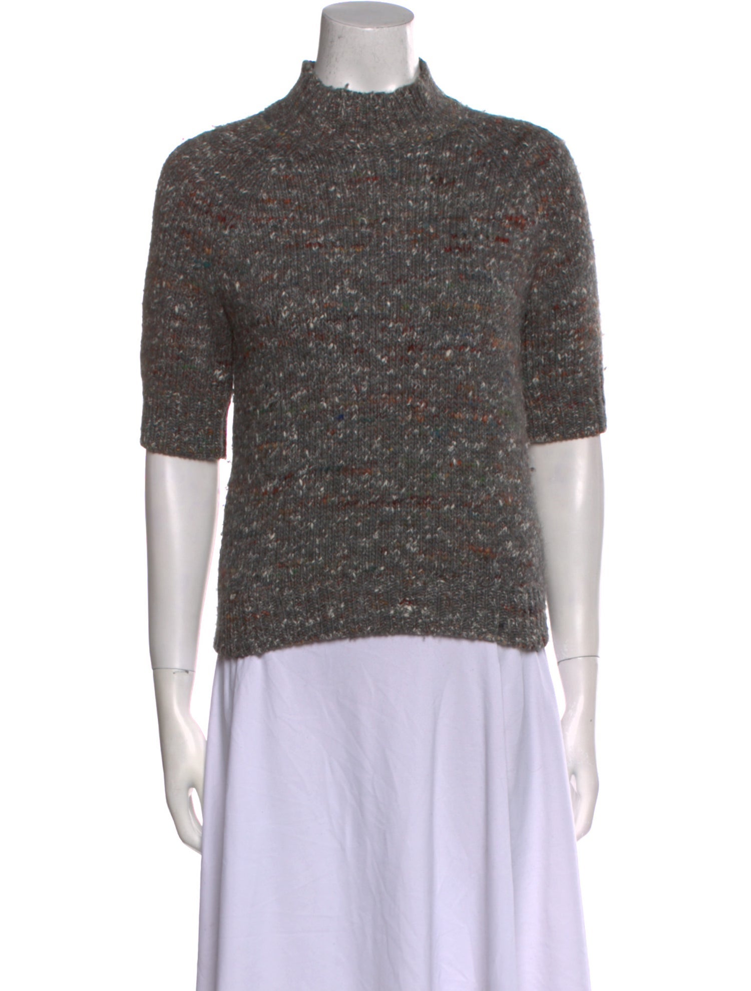 Theory Wool Mock Neck Sweater