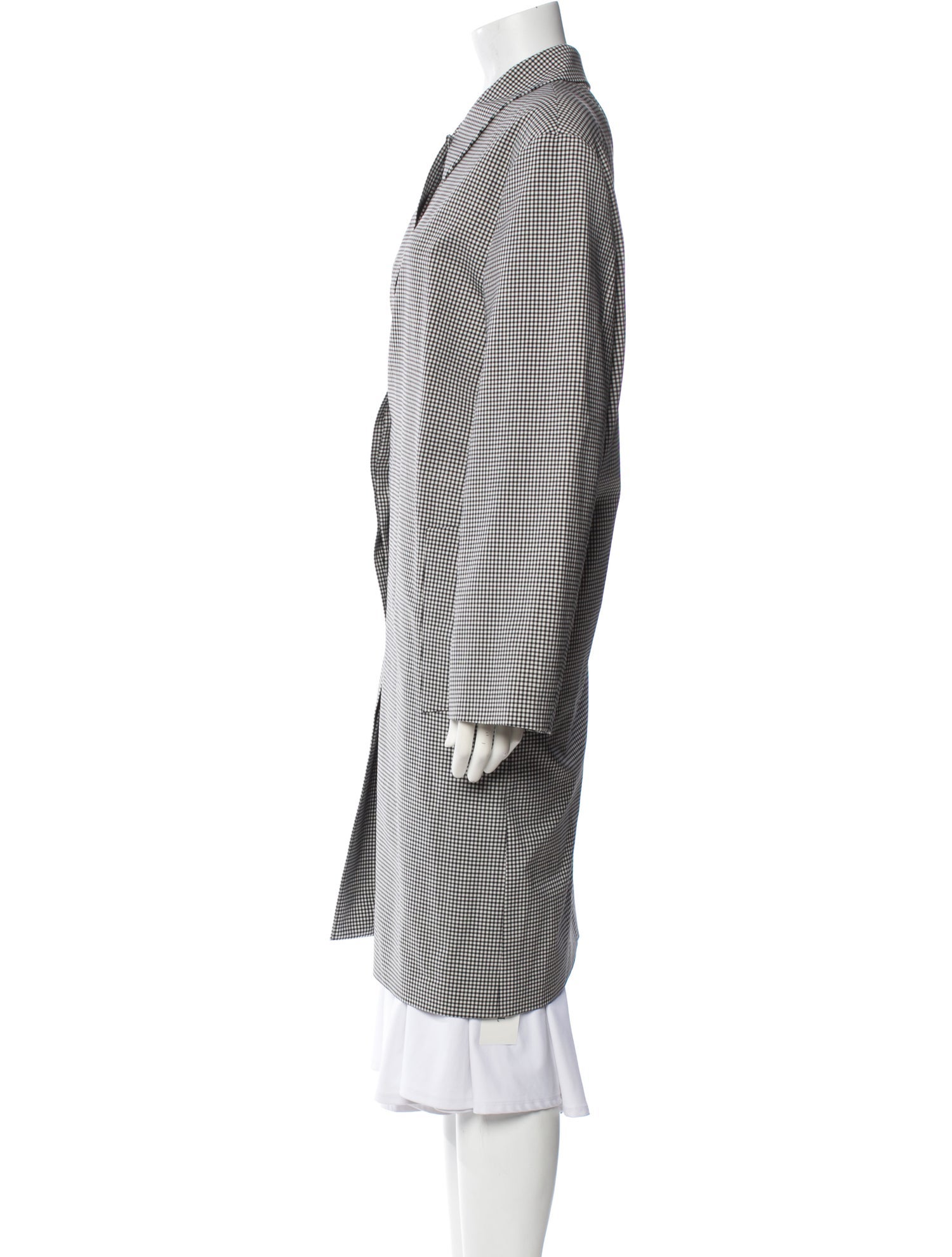 Theory Virgin Wool Plaid Print Jacket