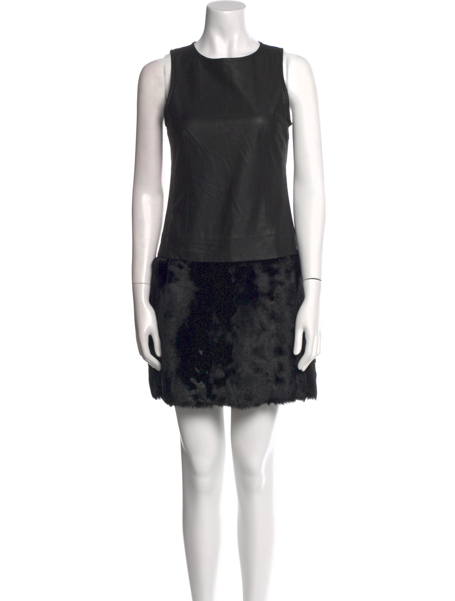 Theory Leather Mini Dress