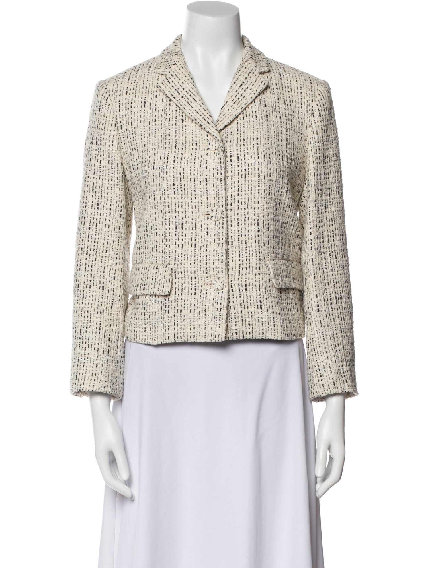 Theory Tweed Pattern Blazer
