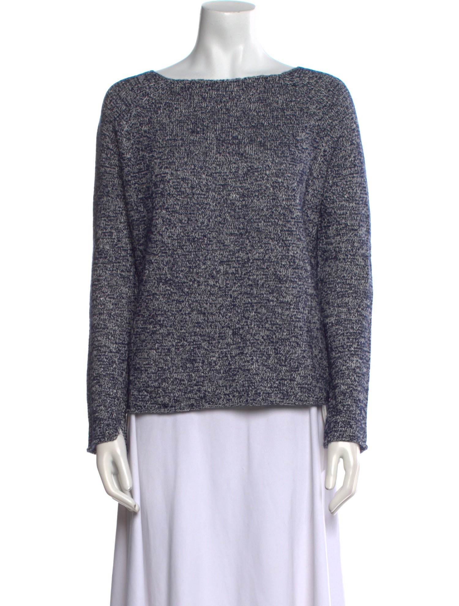 Theory Linen Bateau Neckline Sweater