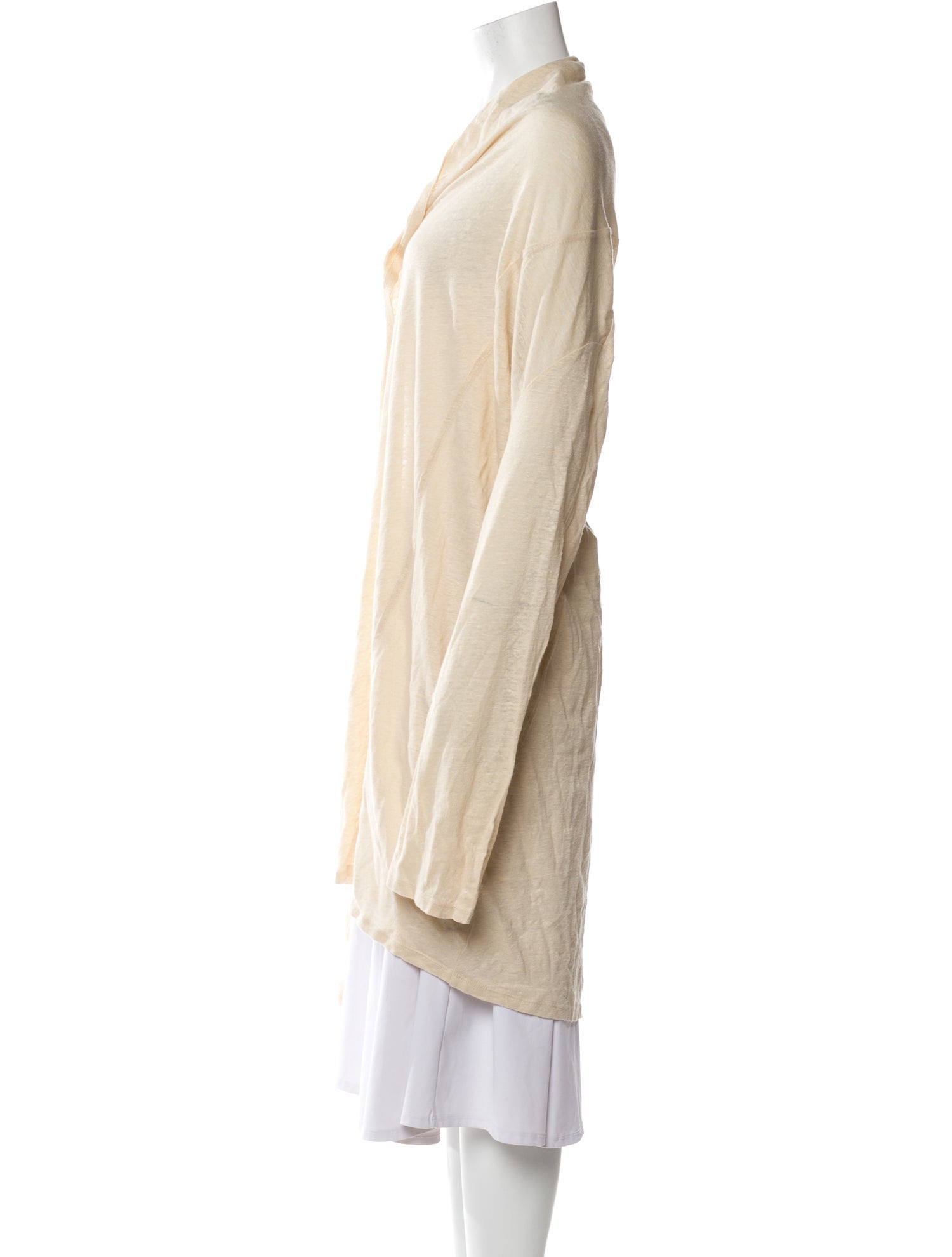 Theory Linen Open Front Sweater