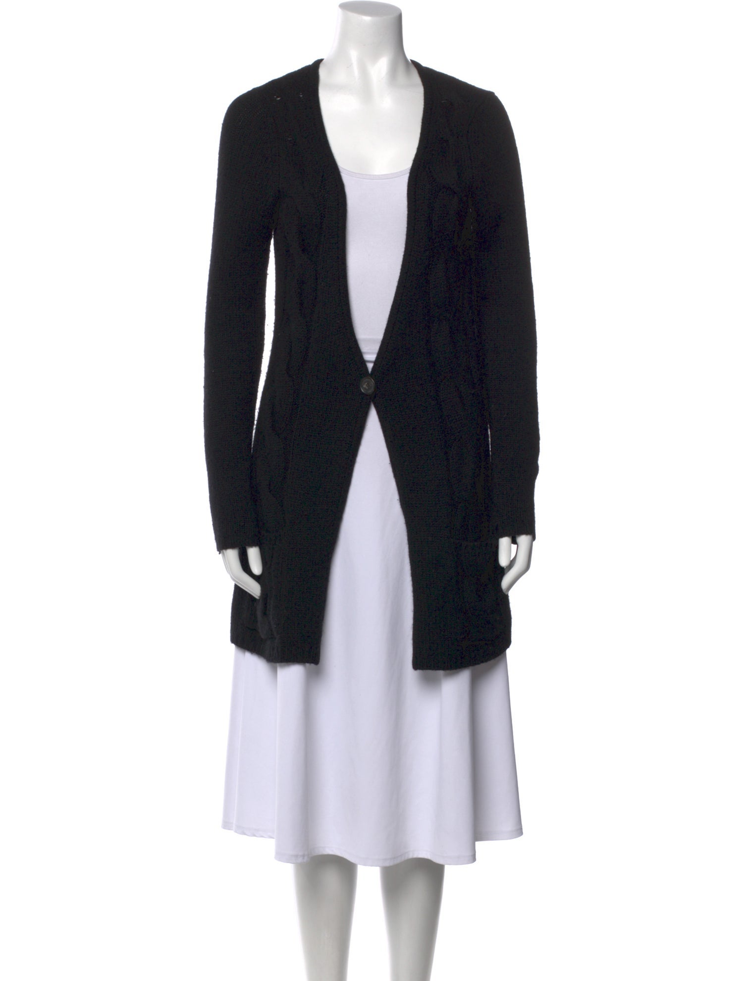 Theory Cashmere Open Front Sweater