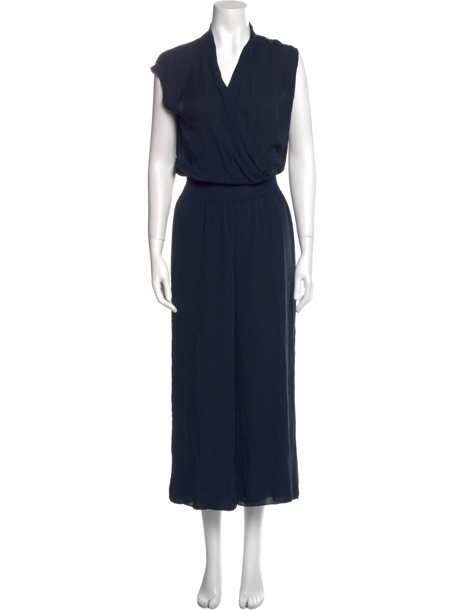 Theory Silk V-Neck Jumpsuit