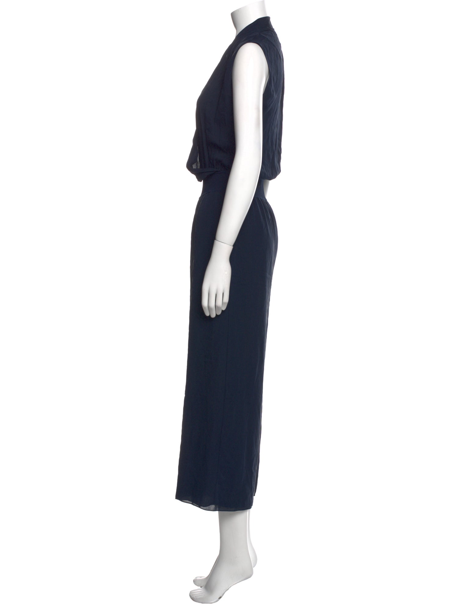 Theory Silk V-Neck Jumpsuit