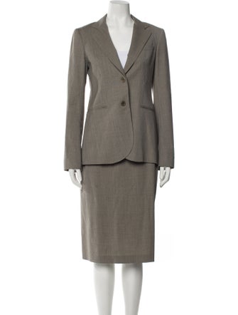 Theory Wool Skirt Suit